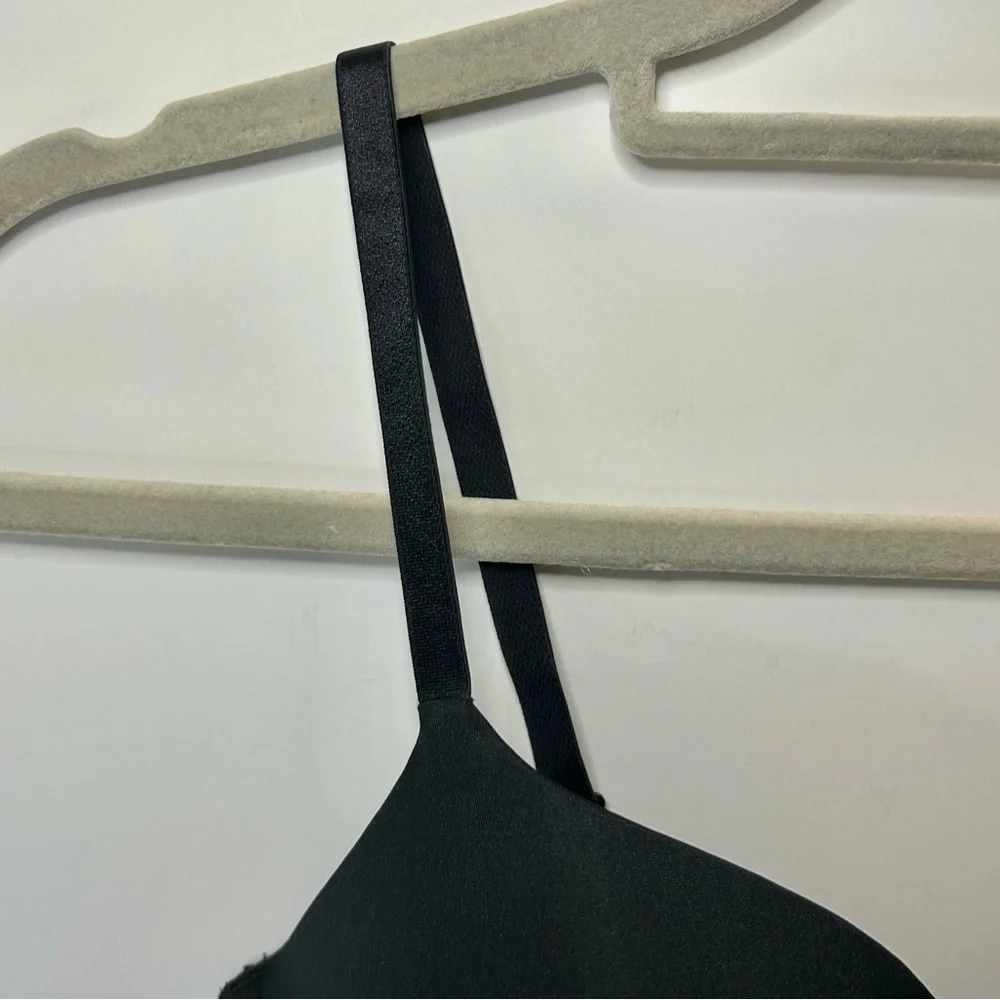 Soma Ravishing Plunge Push Up Adjustable Strap Black Bra 36B